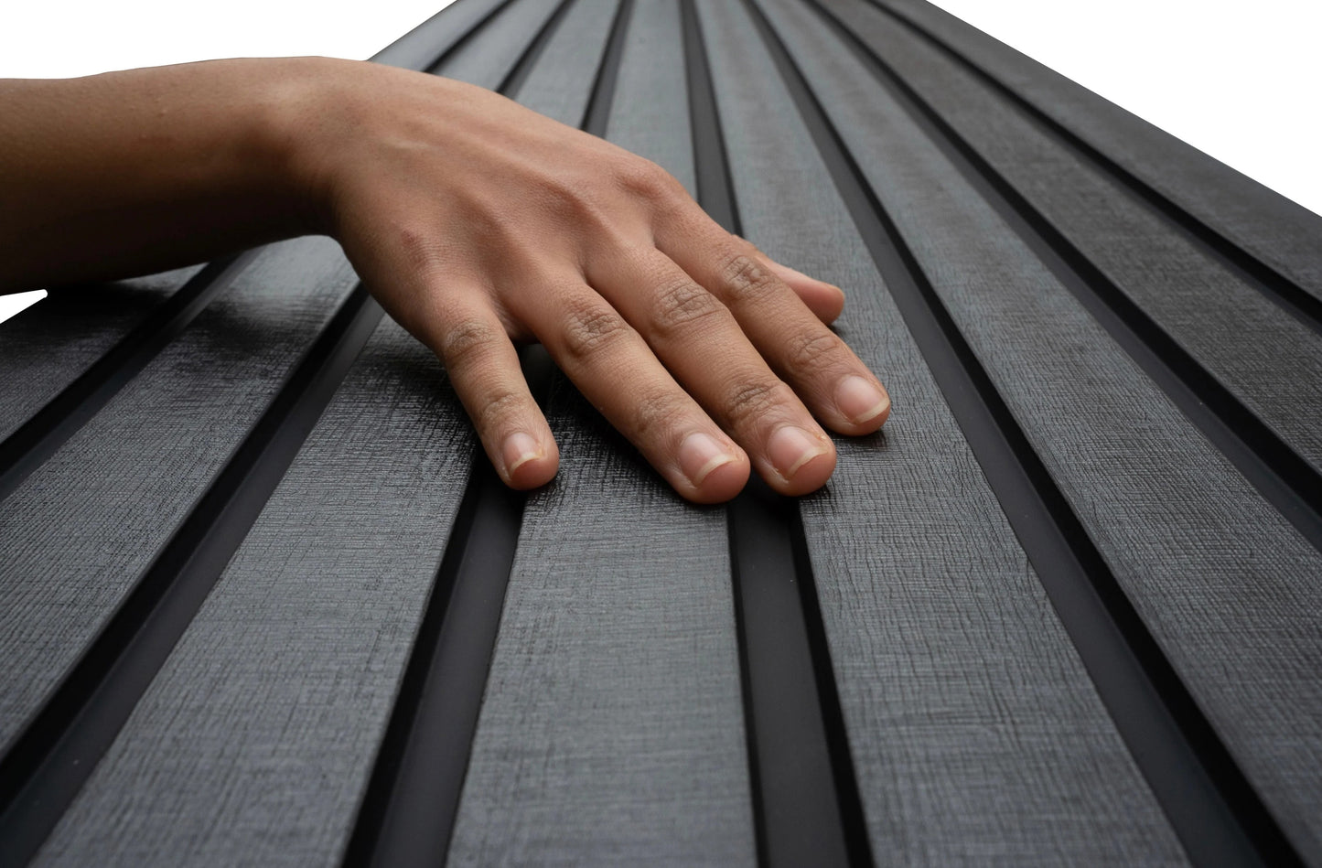 Slate Black Slat Wall Panel - Lux Panels™