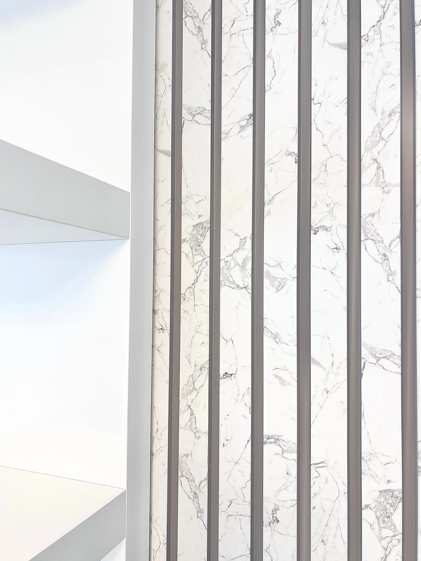 Calacatta Marble Slat Wall Panel - Lux Panels™