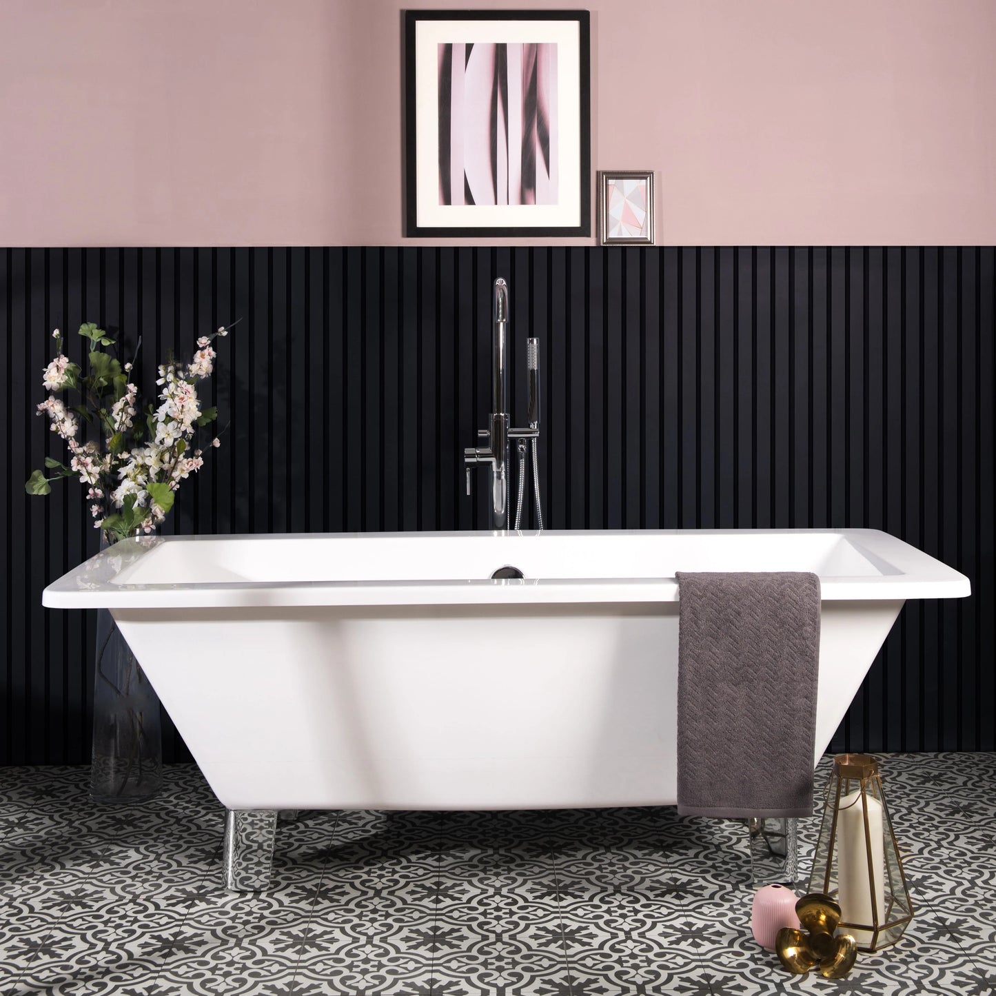 Slate Black Slat Wall Panel - Lux Panels™