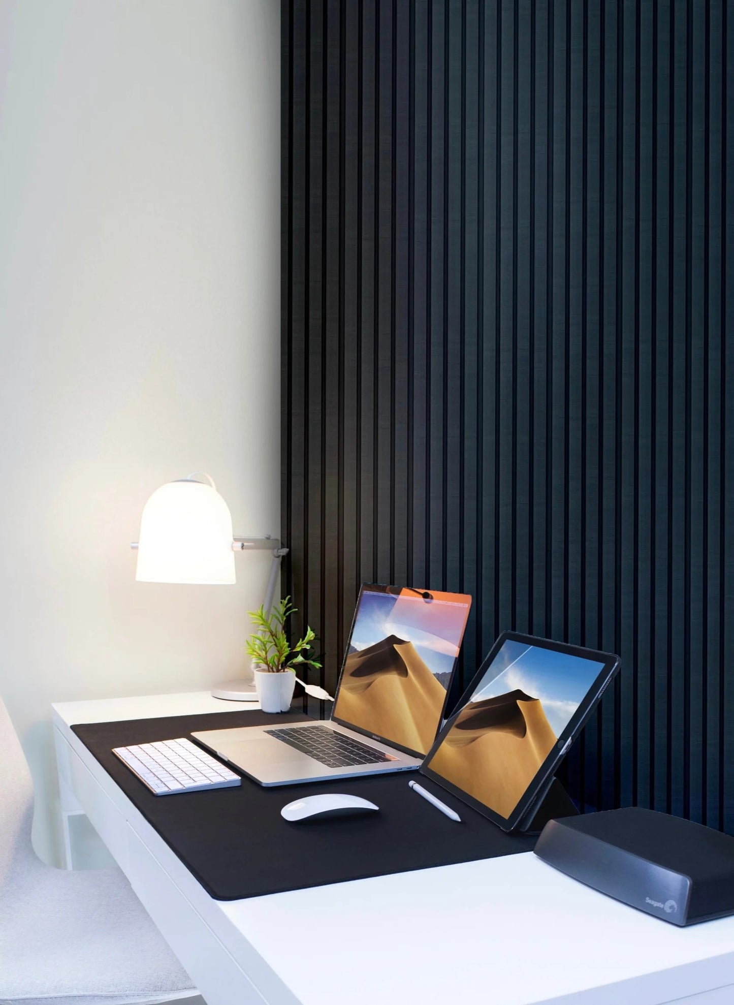 Slate Black Slat Wall Panel - Lux Panels™