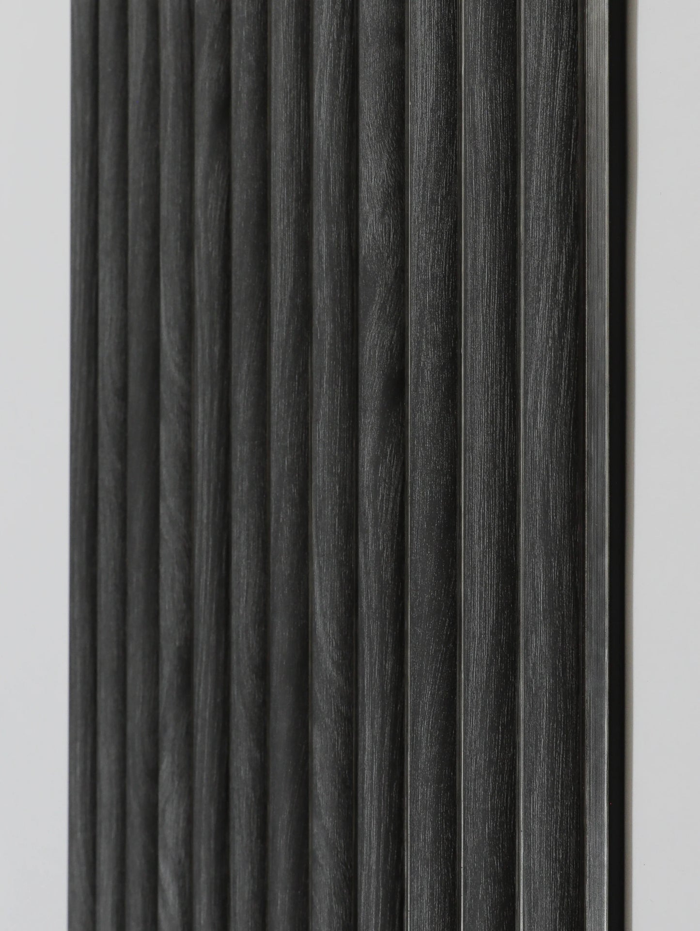 Charcoal Oak & Silver Fluted Slat Wall Panel - Lux Panels™