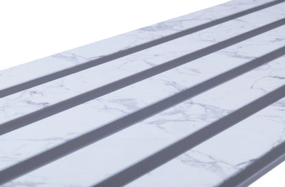 Calacatta Marble Slat Wall Panel - Lux Panels™
